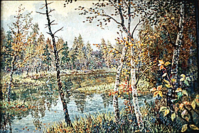 "Озеро" 1996, 60х90 см